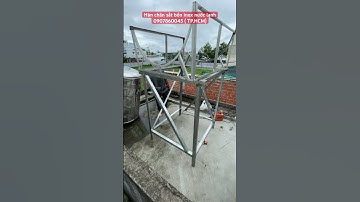 Hàn chân bồn inox nước lạnh cấp cho máy nước nóng nóng năng lượng mặt trời