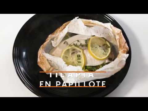 Tilapia en Papillote and Pesto and Red Pepper Stuffed Tilapia