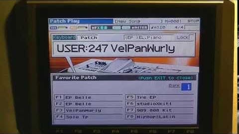 Fantom X How to change patches without cutoff