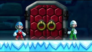 New Super Mario Bros. U Deluxe  World 4 Frosted Glacier  Full Walkthrough  2 Player CoOp Part 1
