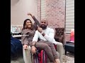 Banky W and  beautiful wife playing the cute family game