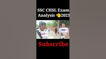 SSC CHSL EXAM TODAY ANALYSIS 2023 #ssc #sscchsl2023 #shorts #shortvideo #tranding