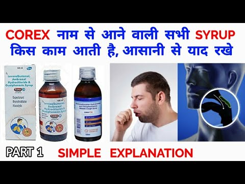 Corex नाम से आने वाले सभी syrup किस काम आती