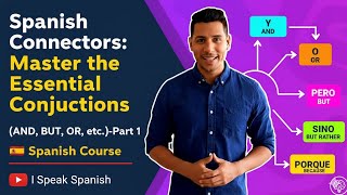 Spanish Connectors: Master the Essential Conjunctions (AND, BUT, OR, etc.)-Part 1 🇪🇸 Spanish Course