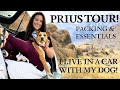 PRIUS TOUR! Year 2, LIVING in a CAR with a DOG: How to, Packing & Essentials!