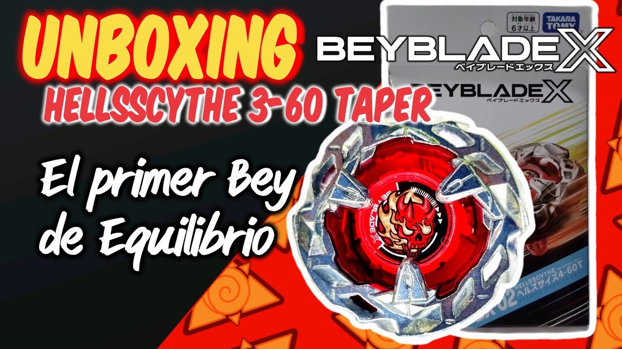 Un NUEVO Beyblade de Equilibrio HellsScythe 460 Taper Beyblade X