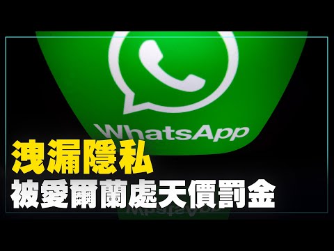 泄漏隱私 WhatsApp被愛爾蘭處天價罰金