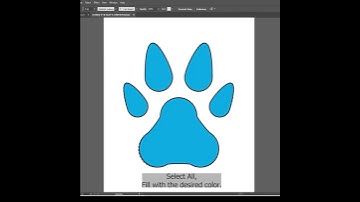 How to Draw A Dog Paw in Adobe Illustrator ? #dogdrawings #illustrator2024