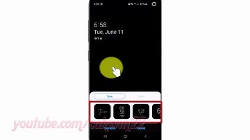 Samsung Galaxy S10 : How to set Always on Display clock style