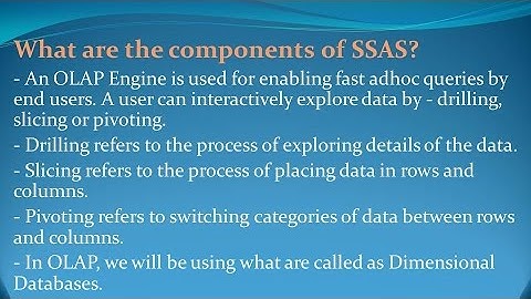 SSAS Interview Questions and Answers for freshers and experienced– Part 4