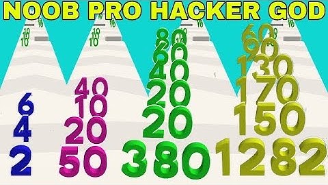 NOOB VS PRO VS HACKER VS GOD  in Numbers Stack 2024