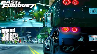 Furious 7 vs GTA 5 Comparison