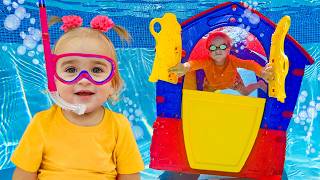 Sink or Float with Alice and Chris - Funny science experiment for kids