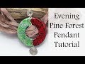 Polymer Clay Project: Evening Pine Forest Pendant Tutorial