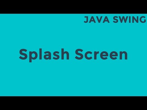 Java Splash Screen