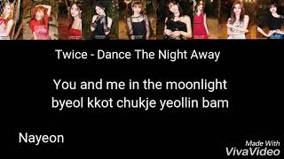 TWICE - Dance The Night Away (Lyrics)