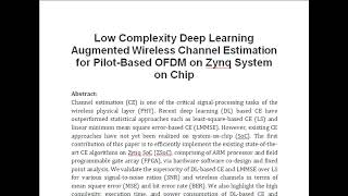 Famous Low Complexity Deep Learning Augmented Wireless Channel Estimation for Pilot Based OFDM on Zynq Syst Net Worth