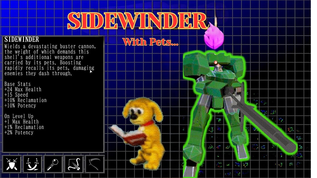 Vital Shell Playing With Sidewinder, He Has Walking Gun Pets