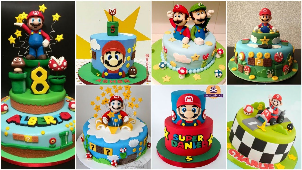 Kids Loving Super Mario Cake Design Ideas Mario Cake Design Crazy About Fashion Youtube