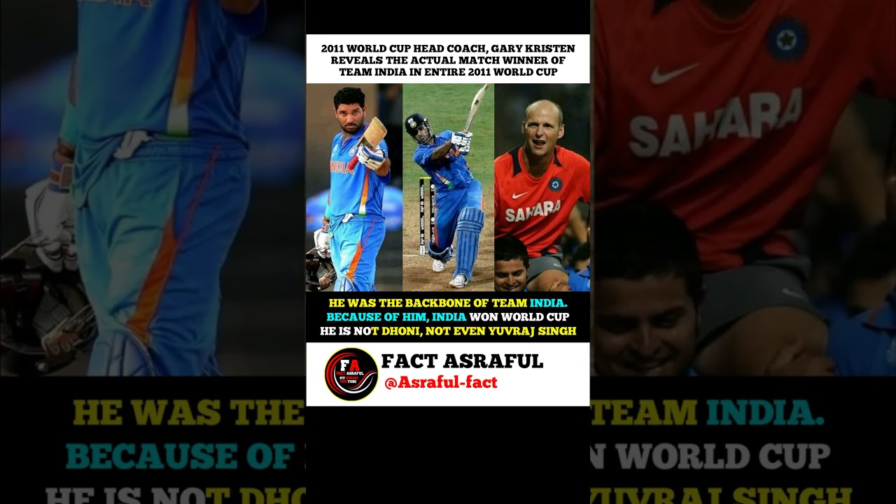 Gary Kirsten Names the Real Hero of India’s 2011 World Cup 🏆| 