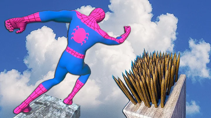 Spider Man Ragdoll Experiment Deadly Spike Traps & Funny Moments