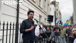 My Speech Outside Qatari Embassy Against Islamists