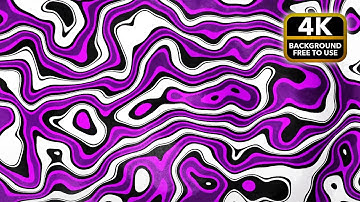 Purple Psychedelic Loop 1h | Abstract Lines & Shapes | 4K Relaxing Screensaver