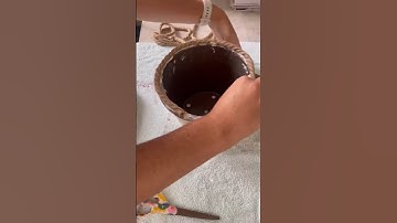 How to turn a plastic planter into a textured pot! Anthropologie Minka pot for this look for less