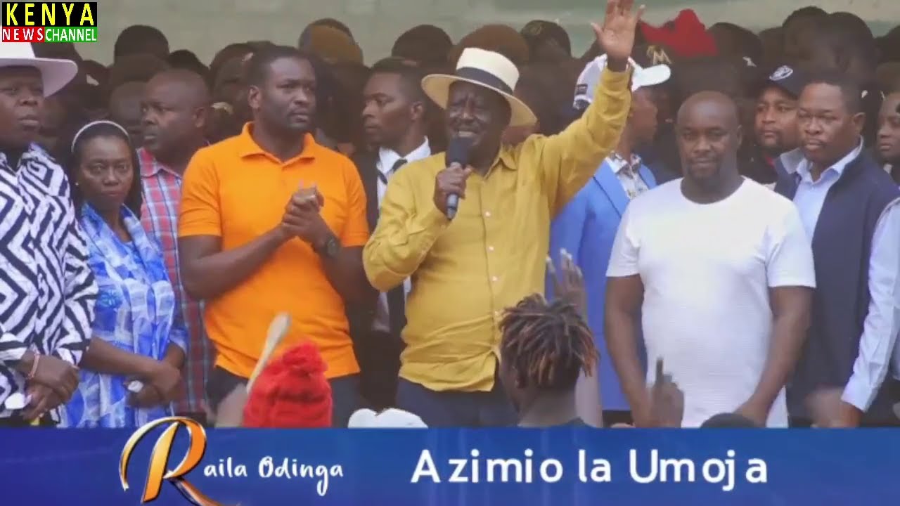 Azimio Raila R 'MAANDAMANO ITAKUWA KENYA MZIMA' Raila declares at Kamukunji Azimio ...