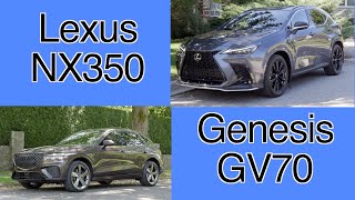 New Lexus NX350 VS Genesis GV70 comparison