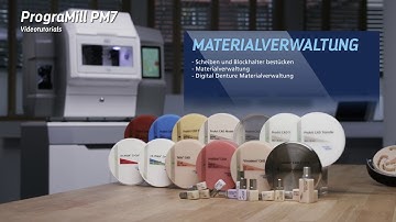Videotutorial PrograMill PM7 – Materialverwaltung