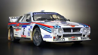 Lancia 037  Dirty  WRC Rally Group B 1/24 Hasegawa  Car Model