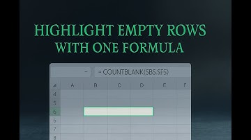 The Easiest Way To Highlight Empty Rows In Excel