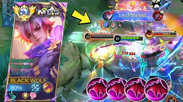 Julian POWERFUL Jungle Lane LIFESTYLE BUILD!! - Top 1 Global Julian ~ MLBB 