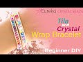 How to make a DIY Tila and Crystal Wrap Bracelet ✨ Fun, trendy, jewelry project & perfect gift 💖