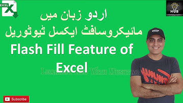 Flash Fill in Excel  - Urdu Hindi