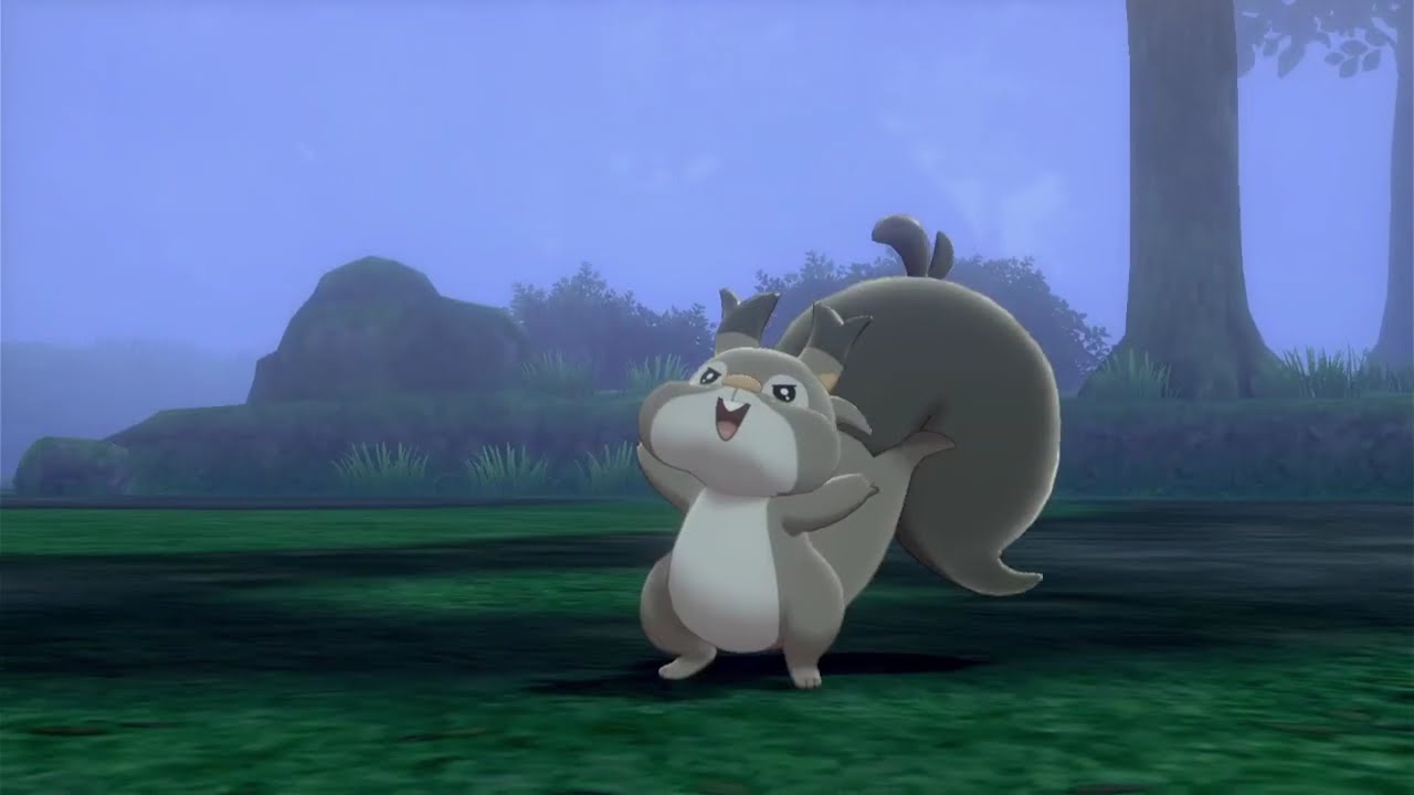 Pokémon Sword our first battle