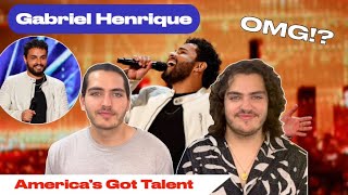 WE SCREAMED! | Twin Musicians REACT | Gabriel Henrique GOLDEN BUZZER Audition AGT 2023