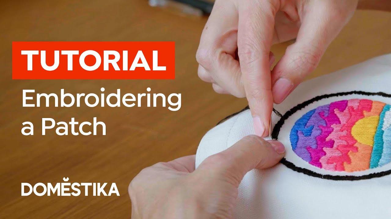 How to put Iron on backing on your embroidery patch 