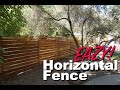 Horizontal Fence with Postmasters