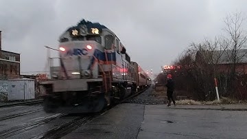 *RARE* - MARC GP39 #72 trailing solo on train 857