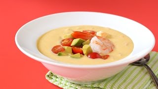 No-Cook Southwestern Corn & Shrimp Soup - Martha Stewart