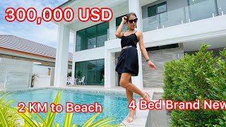 EP215 BEST LOCATION 4 BED BRAND NEW POOL VILLA HUAHIN THAILAND