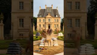 This Chateau Transformation Will Shock You 🏰 #renovation #luxury #timelapse #shorts