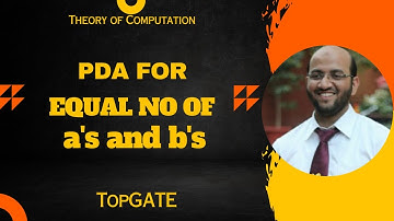 PDA for equal number of a