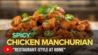 Street-Style Chicken Manchurian Spicy, Saucy Delicious Ys Kitchen