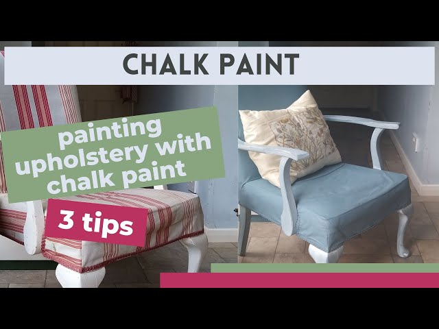 How to Paint Upholstery Fabric Using a Chalk Paint Type Product