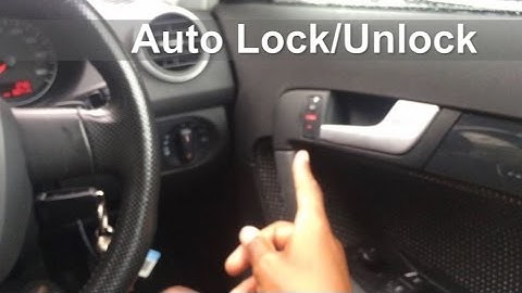 How to set up Auto Lock/Unlock On Audi A3/VW Golf MK5 using VCDS