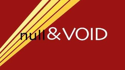 Logo for TV show, Null & Void