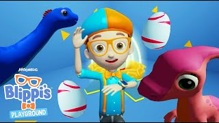 find the eggs to get a dino pet roblox gaming blippi educational videos for kids